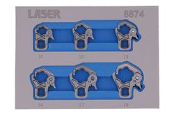 Kråkfotsats för flänsmutter 3/8"D 10mm - 19mm