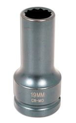 Krafthylsa 12-kant 3/4"D 19mm