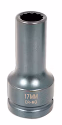 Krafthylsa 12-kants 3/4” D 17mm