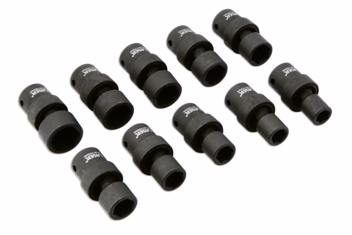 Universalhylssats 3/8"D 10 st för slagskruv
