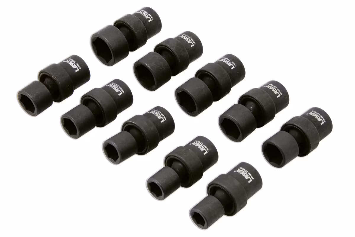 Universalhylssats 3/8"D 10 st för slagskruv