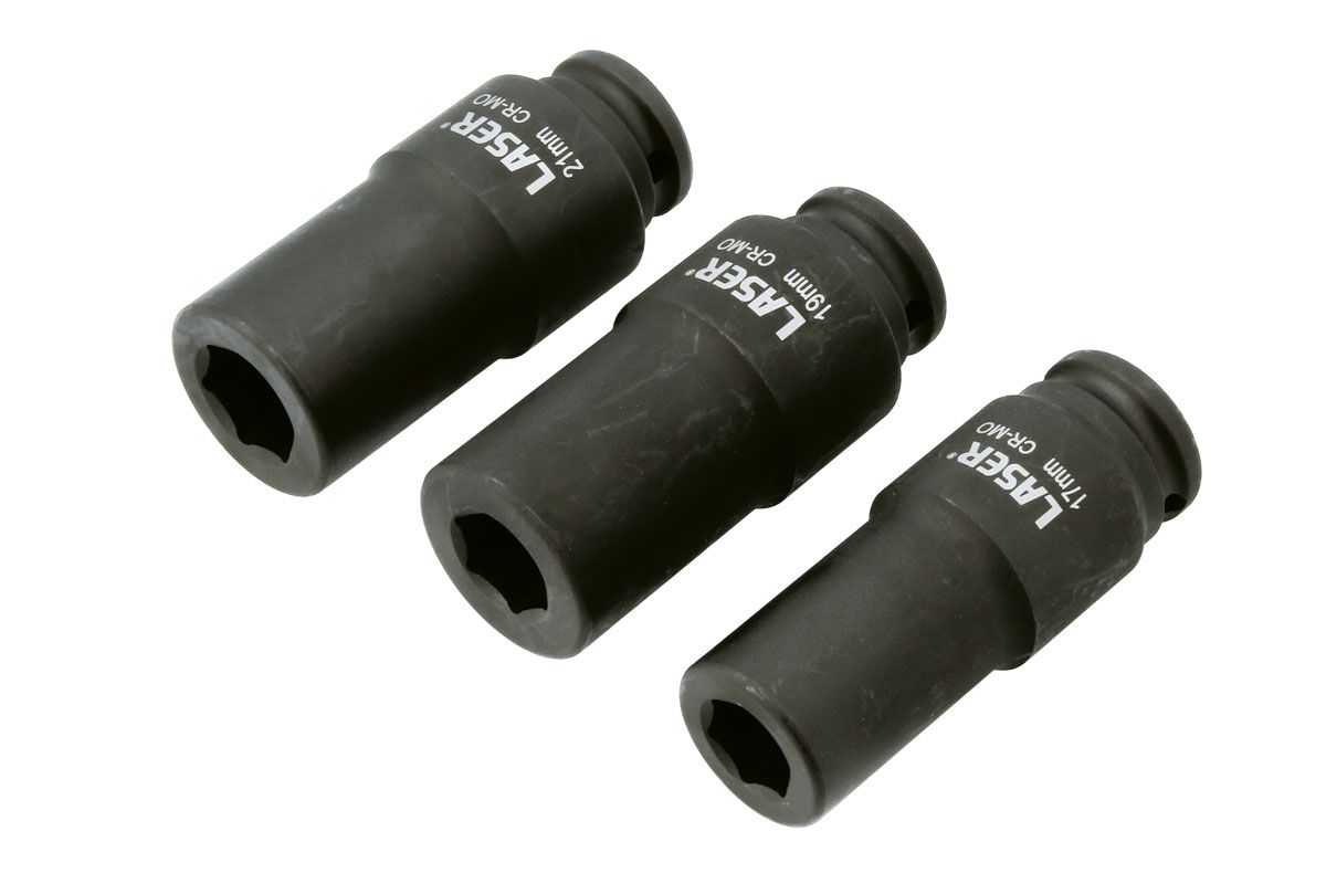 Viktad hylssats 1/2"D 3 st