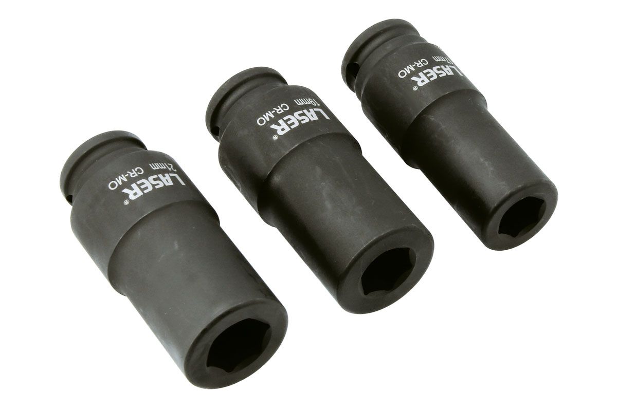 Viktad hylssats 1/2"D 3 st