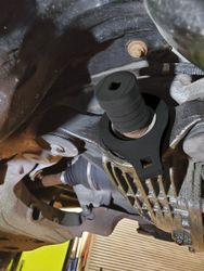 Differentialspindelfäste och skiftnyckelsats - för Land Rover