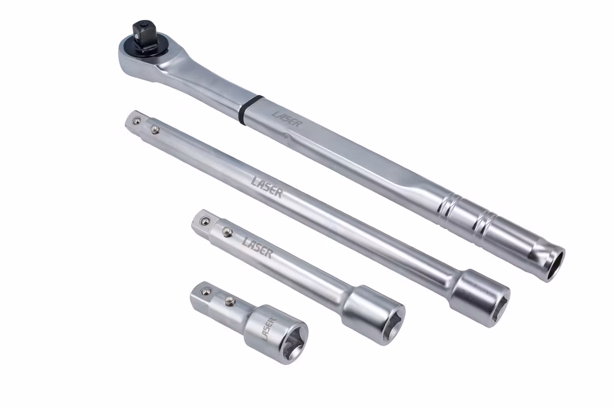Spärrhandtag 120 tänder 3/4"D - Extra lång hävstångseffekt