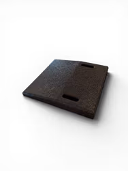 Uppkörningsramp till pelarlyft slutande på en sida  500x500x50mm återvunnen