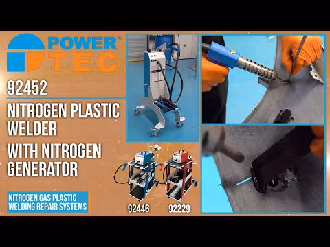 Plastsvets med kvävgasgenerator och varmhäftare