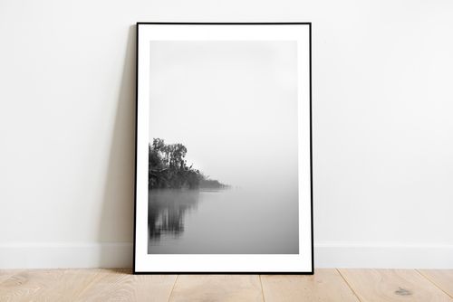 Stork vid sjön Poster