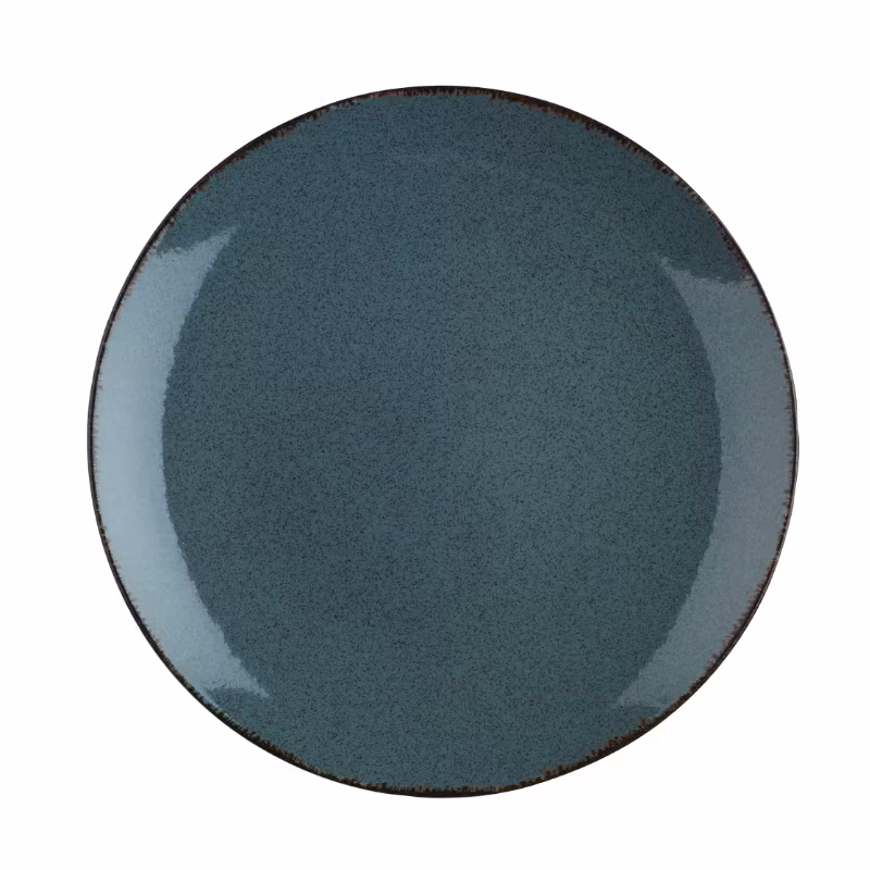 Blocho Pearl Colorx Tallrik flat rund 21cm gråblå, 6 st/frp