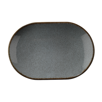 Blocho Pearl Colorx Tallrik halvdjup oval 28cm gråblå, 6 st/frp