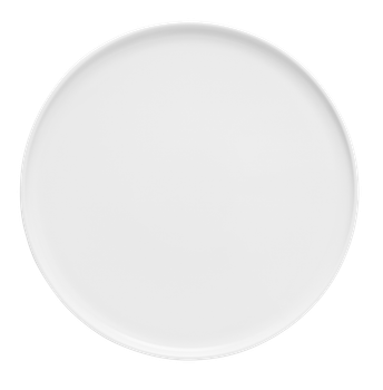 Blocho Ankara Tallrik flat rund vit 26cm, 12 st/frp