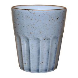 Blocho Hel Mugg utan öra räfflad grå 25cl, 36 st/frp