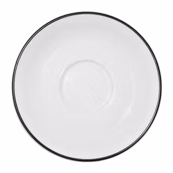 Blocho Nana Kaffefat vitt med svart rand 17cm, 6 st/frp