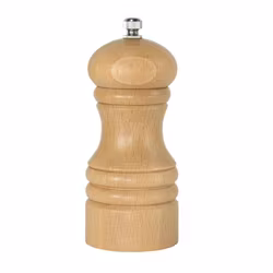 Kryddkvarn ljust trä 12 cm med ett S för salt, 1st/frp FRANKHUGO