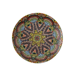 Tallrik flat rund Mandala C 20cm, 4 st/frp FRANKHUGO