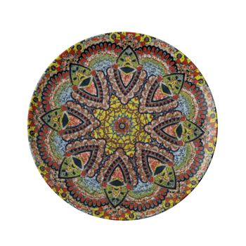 Tallrik flat rund Mandala C 27,5cm, 4 st/frp FRANKHUGO
