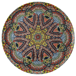 Tallrik flat rund Mandala C 32cm, 4 st/frp FRANKHUGO