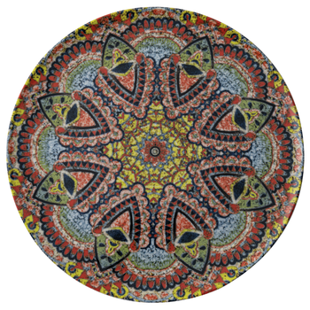 Tallrik flat rund Mandala C 32cm, 4 st/frp FRANKHUGO