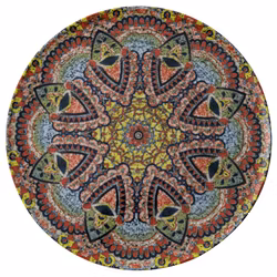 Tallrik flat rund Mandala C 32cm, 4 st/frp FRANKHUGO