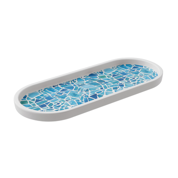 Tallrik oval 26,5x11x1,8 cm Melamin Mosaic, 1st/frp FRANKHUGO