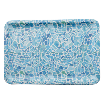 Tallrik rektangulär 34x23x2 cm Melamin Mosaic, 1st/frp FRANKHUGO