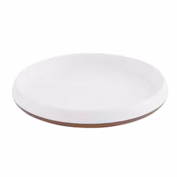 Tallrik 19 cm H 2 cm Melamin Gourmet White Two-Tone, 1st/frp FRANKHUGO