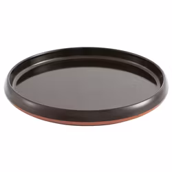 Tallrik 24 cm H 3 cm Melamin Gourmet Black Two-Tone, 1st/frp FRANKHUGO
