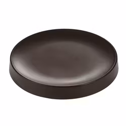 Tallrik 24 cm H 3 cm Melamin Gourmet Black, 1st/frp FRANKHUGO