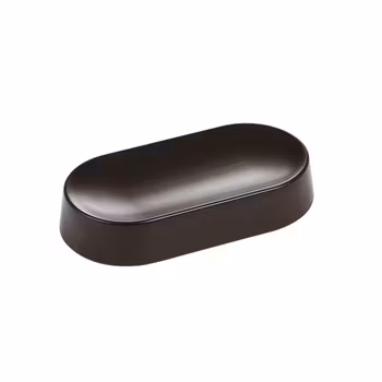 Tallrik oval 16,5x8,5 H 3 cm Melamin Gourmet Black, 1st/frp FRANKHUGO