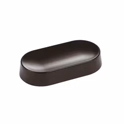 Tallrik oval 16,5x8,5 H 3 cm Melamin Gourmet Black, 1st/frp FRANKHUGO