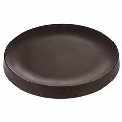 Tallrik 28 cm H 3 cm Melamin Gourmet Black, 1st/frp FRANKHUGO