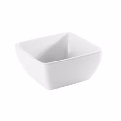 Skål kvadratisk 9 cm White Melamin, 1st/frp FRANKHUGO