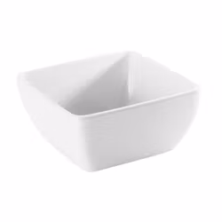 Skål kvadratisk 12,5 cm White Melamin, 1st/frp FRANKHUGO