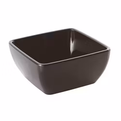 Skål kvadratisk 12,5 cm Black Melamin, 1st/frp FRANKHUGO