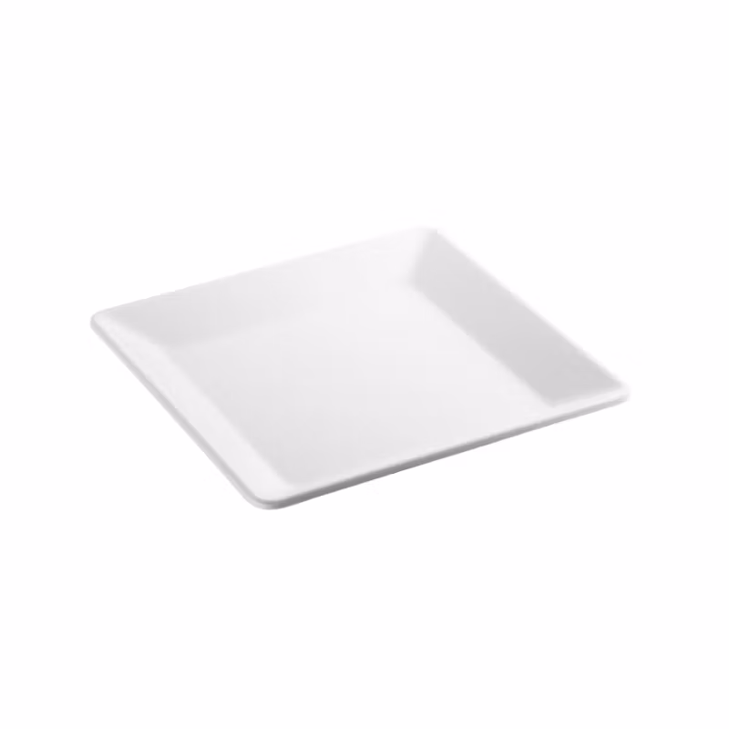 Fat kvadratiskt 21x21 cm White Melamin, 1st/frp FRANKHUGO