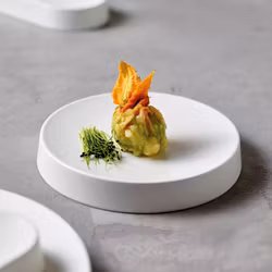 Tallrik 24 cm H 3 cm Melamin Gourmet White, 1st/frp FRANKHUGO