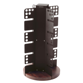 Vertikalt torn H 62cm svart med trästativ, 1st/frp FRANKHUGO