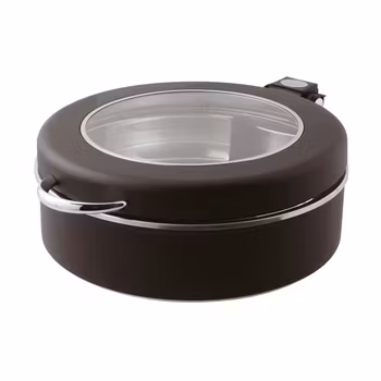 Chafing Dish induktion D 36cm svart med glaslock, 1st/frp FRANKHUGO