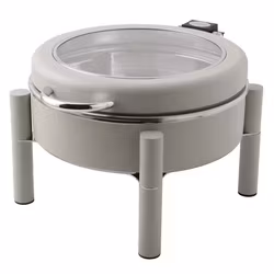 Chafing Dish induktion D 30cm grå med glaslock, 1st/frp FRANKHUGO