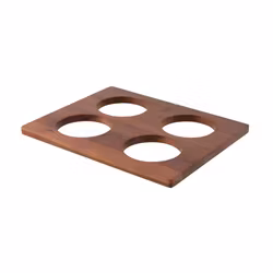 Hylla till kyldisplay för 4 burkar eller kannor 33,4x26,8cm trä, 1st/frp FRANKHUGO
