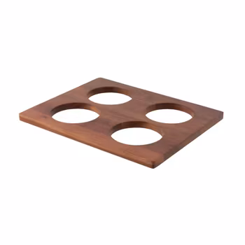 Hylla till kyldisplay för 4 burkar eller kannor 33,4x26,8cm trä, 1st/frp FRANKHUGO