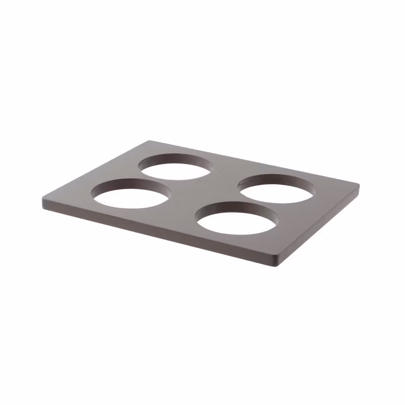Hylla till kyldisplay för 4 burkar eller kannor 33,4x26,8cm lackat trä, 1st/frp FRANKHUGO