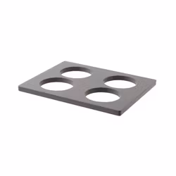 Hylla till kyldisplay för 4 burkar eller kannor 33,4x26,8cm lackat trä, 1st/frp FRANKHUGO