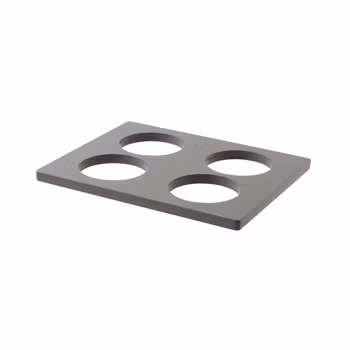 Hylla till kyldisplay för 4 burkar eller kannor 33,4x26,8cm lackat trä, 1st/frp FRANKHUGO