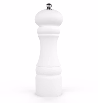 Kryddkvarn matt vit 15cm med ett S för salt, 1st/frp FRANKHUGO