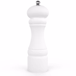 Kryddkvarn matt vit 15cm med ett S för salt, 1st/frp FRANKHUGO