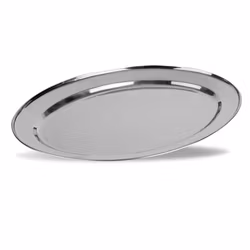 Serveringsfat rostfritt ovalt 50x34cm, 1 st/frp FRANKHUGO