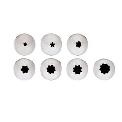 Tyllsats stjärna rostfri 7-del, 1 st/frp FRANKHUGO