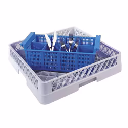 Diskkorg för bestick 8-fack blå, 1 st/frp FRANKHUGO