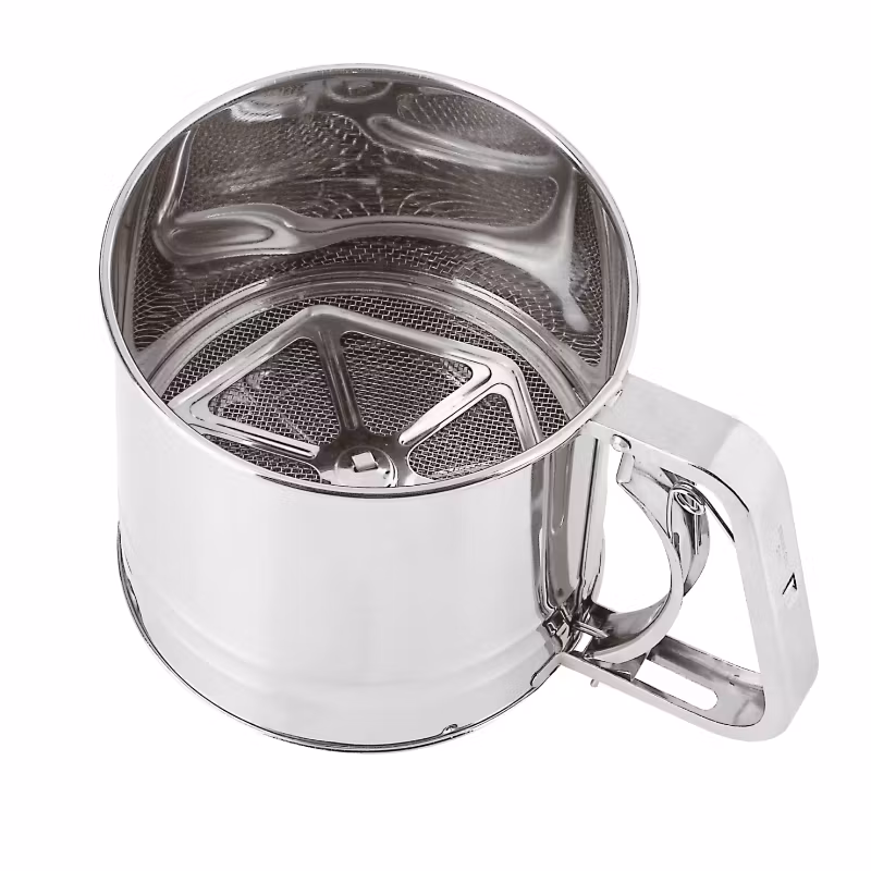 Pudersikt rostfri D120mm H130mm, 1st/frp FRANKHUGO